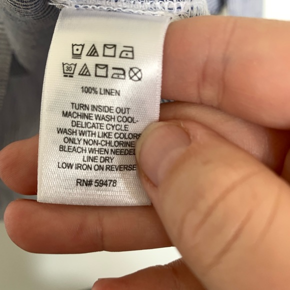 Cynthia Rowley linen bell sleeve blouse - Picture 3 of 4